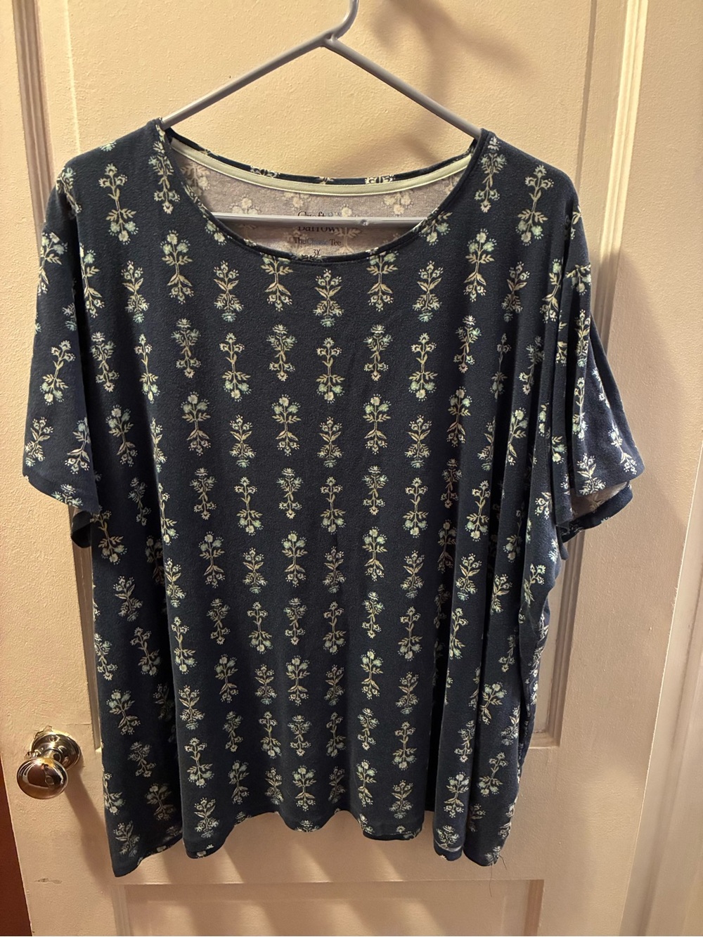 Classic Woman’s Navy Floral Print Tee